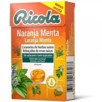 Ricola Caramelos Sin Azúcar Sabor Naranja-Menta 50g