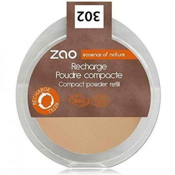 Zao Eco-Friendly Compact Powder Refill 302 Beige Orange - 9g