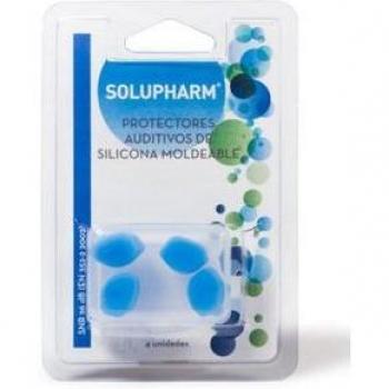 Solupharm Tapones Silicona Moldeables Agua/Ruido 4 Unidades