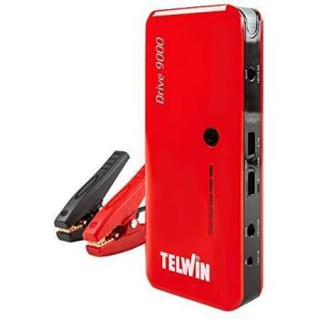 Telwin 829565 Arrancador multifuncion de litio y Power bank Rojo