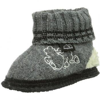 Sheepworld Sheepworld Hüttenschuh - Zapatillas de estar por casa, color Gris, talla 25 EU