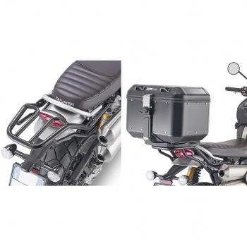 Soporte superior GIVI Monokey para top case, sin placa, para Triumph Scrambler 1200 (2019-2020)