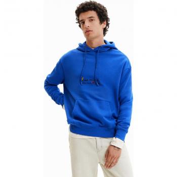 Sudadera Desigual con capucha y mensaje bordado