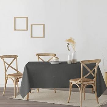 Mantel Resinado Antimanchas MasterChef Modelo: 0400-73, Tamaño: 100x140 cm, Tejido: 100% Algodón, Mantel NO Hule Tacto algodón Muy Suave,