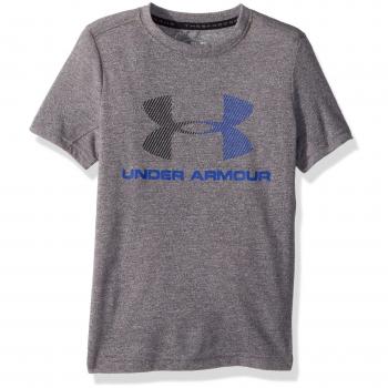 Under Armour Threadborne Tech SS Q2 Camiseta Manga Corta, Niños, Gris