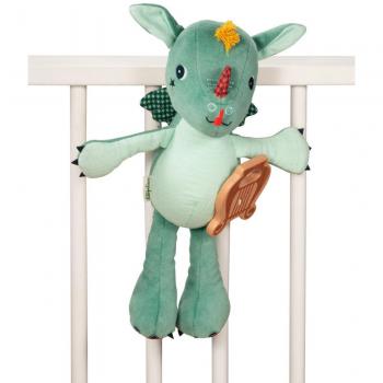 Peluche Musical Lilliputiens Joe el Dragón - Peluche suave y colorido, con música incorporada, diseño de dragón, fabricado en materiales seguros para niños, ideal para estimular los sentidos y la imaginación