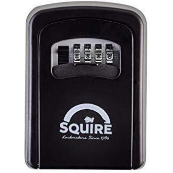 Squire Key Safe Box - 4 Wheel Combination Lock - Wall Mounted Key Safe - Weatherproof Diecast Alloy Body - Large Storage Capacity - Tough Key Lock Box for Outdoor and Indoor Use…