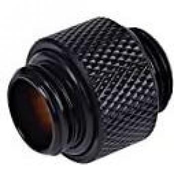Alphacool HF Double Nipple G1/4 Outer Thread to G1/4 Outer Thread 10mm - Deep Black