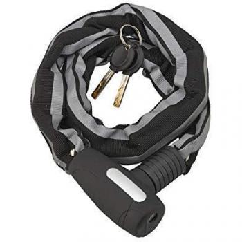 Antifurto de moto Biker, cadena de acero, 0.9m, 2 llaves, negro - THIRARD