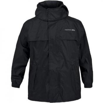 Trespass - Chubasquero para niño, Color Negro, Talla UK: Age 3-4