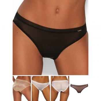 Gossard Womens Glossies Sheer Brief - Beige Polyamide - Size Medium