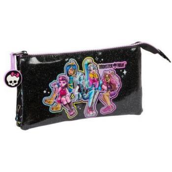 PORTATODO TRIPLE MONSTER HIGH 22x12x3cm