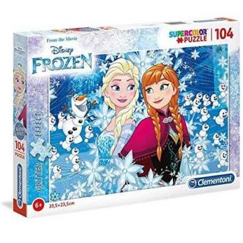 PUZZLE 104 PIEZAS GLITER FROZEN