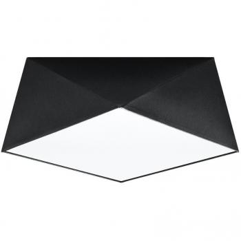 Aplique de Techo Hexa 35 Negro E27 LEDBOX Downlight con 2 Bombillas Iluminación Interior LED