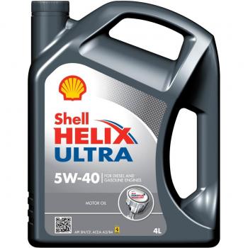 Aceite de motor sintético SHELL Helix Ultra 5W40, 4L