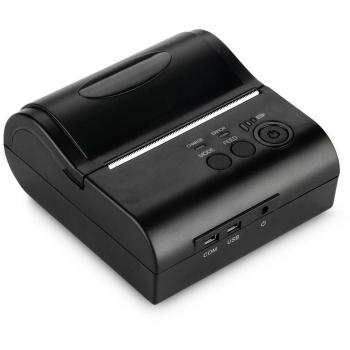 Excelvan - 80mm Bluetooth Inalámbrica Impresora Térmica de Recibos y Tickets, Interfaz de USB, Comandos en STAR / ESC / POS