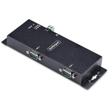StarTech.com 2-Port Serial to Ethernet Adapter, IP Serial Device Server for Remote RS232 Devices, Wall/DIN Rail Mountable, Metal Housing, RJ45 LAN to DB9 Serial Converter