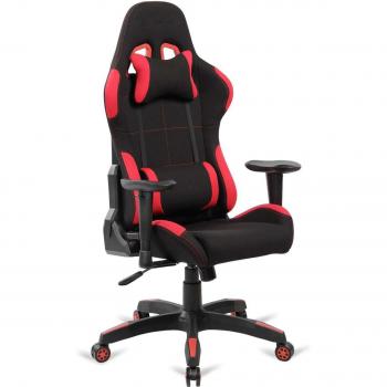 Silla de oficina gaming Mad Max regulable negro/rojo 70cm ancho 124-134cm altura 55cm fondo