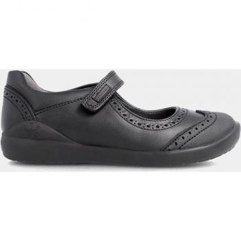 Bailarinas Colegiales Biomecanics para Niña - Piel de Calidad, Merceditas de niña de napa con cierre adherente, color Negro, talla 27