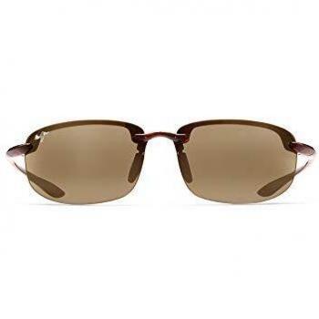 Maui Jim Ho'Okipa Polarized Reader Sunglasses, Rimless, Tortoise/HCL Bronze, Unisex, Black, Size: ONE SIZE