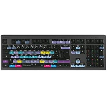 Teclado USB Logickeyboard Astra 2 para Davinci Resolve (Mac) - QWERTZ Negro