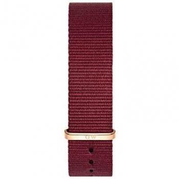 Daniel Wellington Classic Roselyn, Correa Rojo/Oro Rosado, 20mm, NATO, para Hombre