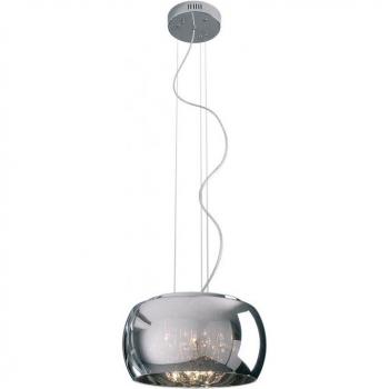 Lámpara de Techo Cromada Impex Deni 5 Luces 144 cm