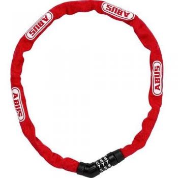 Abus 4804C Candado, Unisex, Rojo, 75 cm