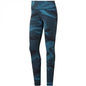 Reebok TS Lux Tight 2.0 Jaq Geo Mallas, Mujer, seatea, L