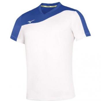 Camiseta de Manga Corta para Hombre Mizuno Team Authentic Myou en Color Blanco/Royal