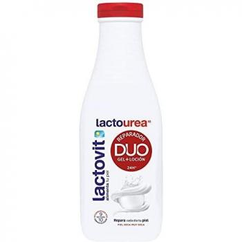 Gel + Loción DUO Lactourea, con un 50% de Loción Hidratante Corporal, para Pieles Secas y Muy Secas, 600 ml