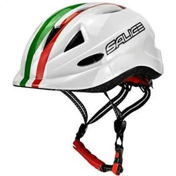 SALICE - Casco de Bicicleta Junior TG.46-54 Blanco Italia Unisex para niño