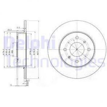Disco de freno DELPHI BG3764, completo, 2 piezas