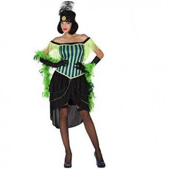 Atosa disfraz cabaret mujer adulto verde XS