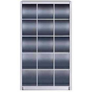 Estantería Librería Triple, Color Blanco Brillo, Medidas 195 cm