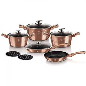 Berlinger Haus Rose Gold Batería Cocina Inducción 11 Piezas