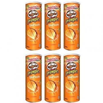 Pringles Paprika Crisps 165 gr. - [Pack 3]