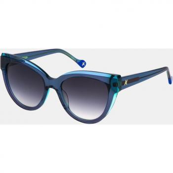 Yalea Butterfly Acetate Women's Sunglasses Shiny Multilayer Blue Gradient CAT3