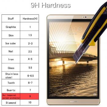 Huawei MediaPad M2 8.0 Cristal Templado,Vikoo 9H 0.3mm Ultra Delgado Shatterproof Pantalla de Vidrio Templado HD Flim Tempered Glass Screen Protector para Huawei MediaPad M2 8.0
