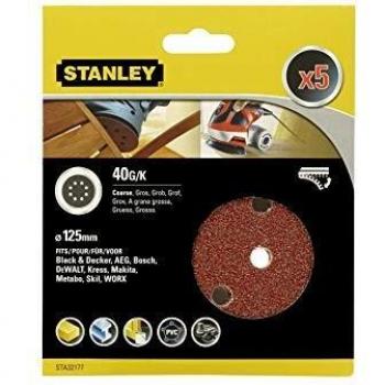 STANLEY STA32177-XJ 5 Discos ø 125 mm. Para lijadora rotorbital