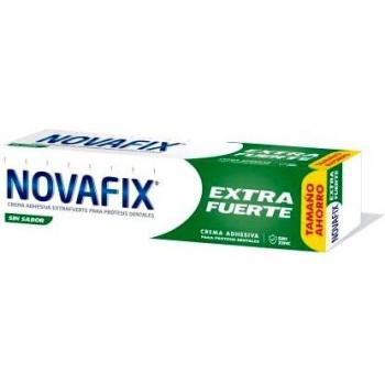 Novafix - Extrafuerte - Crema adhesiva dentaduras postizas - Sin sabor 70 g
