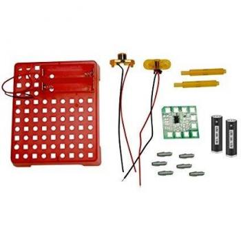 Bresser- Set de experimentos con Detector de Movimiento electrónico, Color Rojo