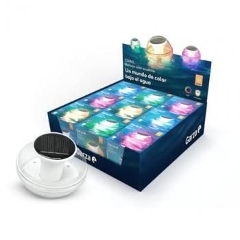 Burbuja de Luz Solar Multicolor Acuática IP67 para Piscinas y Fuentes con 3 Modos de Iluminación RGB