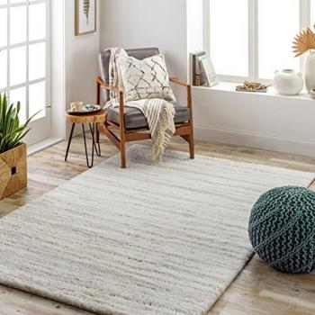 Alfombra Shaggy Moderna GOUDA Beige/Gris Rectangular 200x275 cm, Altura 31 mm