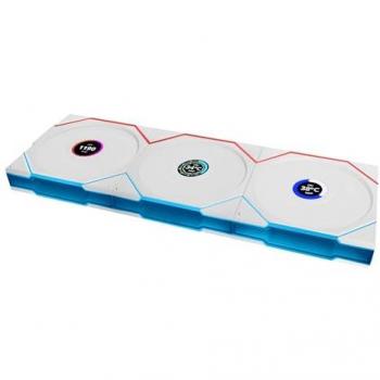 Lian Li UNI FAN TL LCD Inalámbrico 120mm RGB - Paquete Triple con Controlador y PWM, Blanco