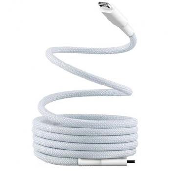 Cable Magnético USB-C a USB-C 1,5m Carga Rápida 60W Funda de Nailon Antinudos Azul