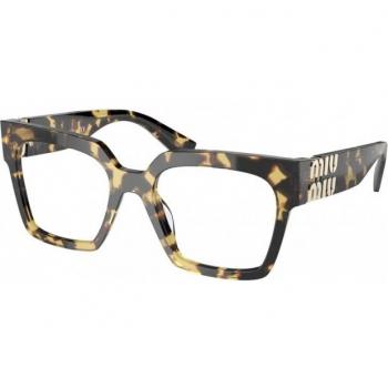 Miu Miu MU04UV 7S01O1 Women's Square Havana Eyeglasses