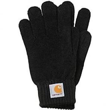 Carhartt WIP Unisex Black Watch Gloves - Size S/M, 100% Polyacrylic