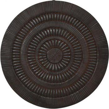 Decoración de Pared Mandala Negro 60 x 2,5 x 60 cm