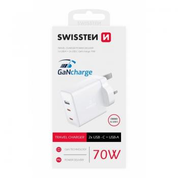 Cargador ultrarrápido USB C 45W GaN Power Delivery Blanco